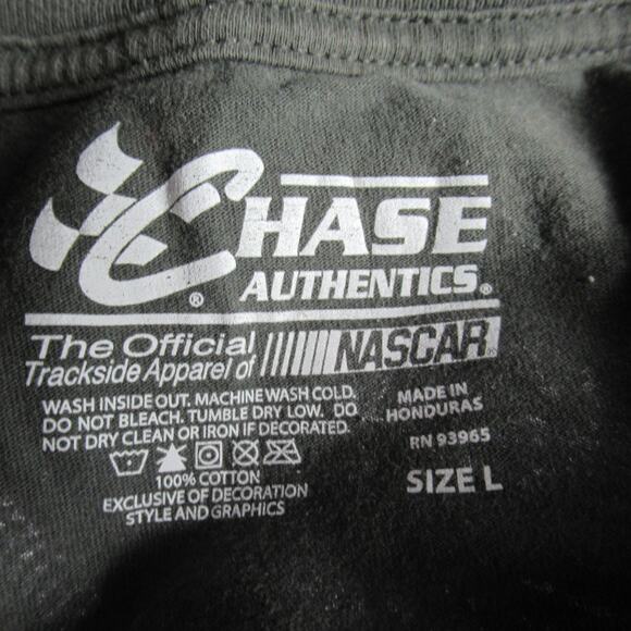Chase Authentics T Shirt Mens Large Gray Dale Jr NASCAR National Guard Crew Tee - Picture 10 of 11